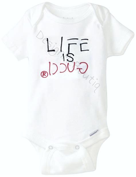 gucci kids baby gift set|life is Gucci baby onesie.